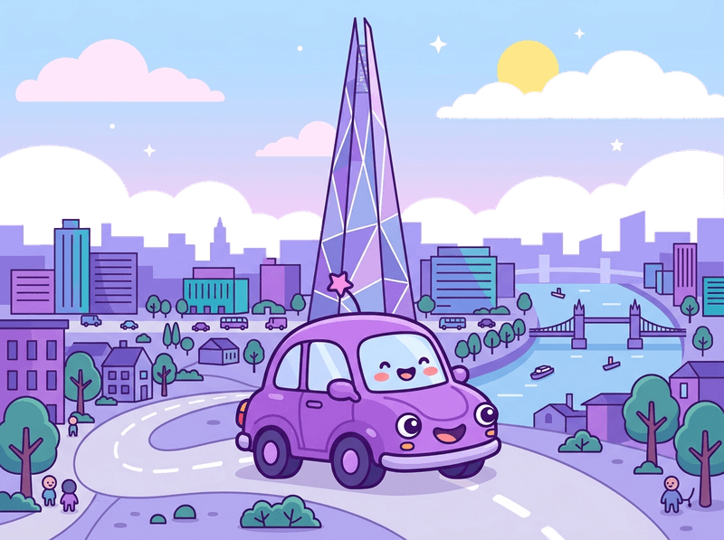 Illustration of a London landmark near Southwark