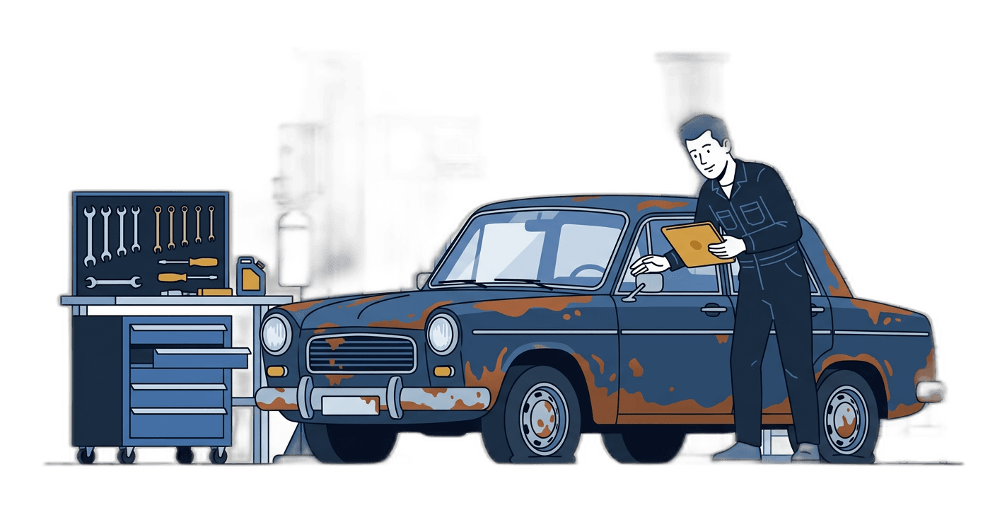 Scrap Car Collection illustration